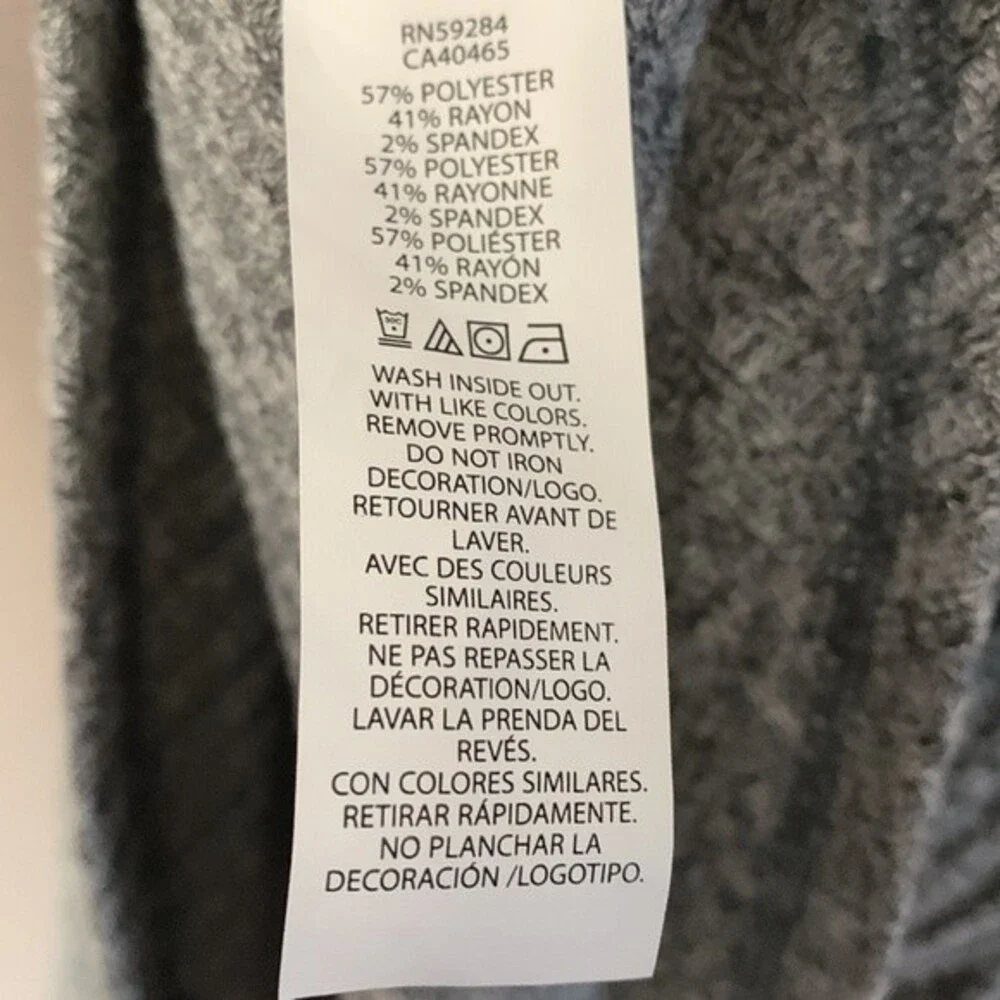 The Children's Place Girl short sleeves grey knit dress size Large(10-12)